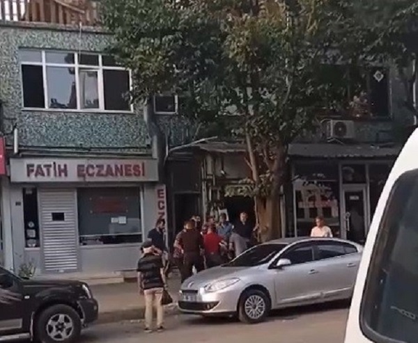 Foto - Boks maçını aratmadı... 