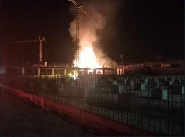 Bölge Hastanesinde yangın çıktı