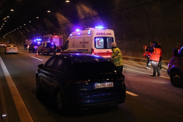 Bolu Dağı Tüneli'nde hareketli saatler