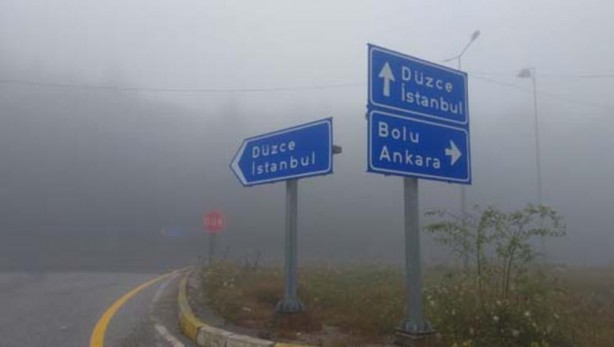 Foto - Bolu Dağı'nda sis etkili oldu