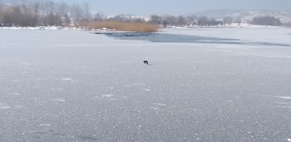 Foto - Bolu'da göl buz tuttu