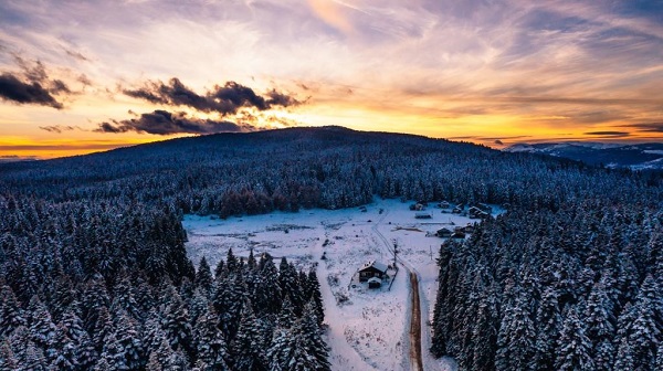 Bolu'da hayran bırakan manzara