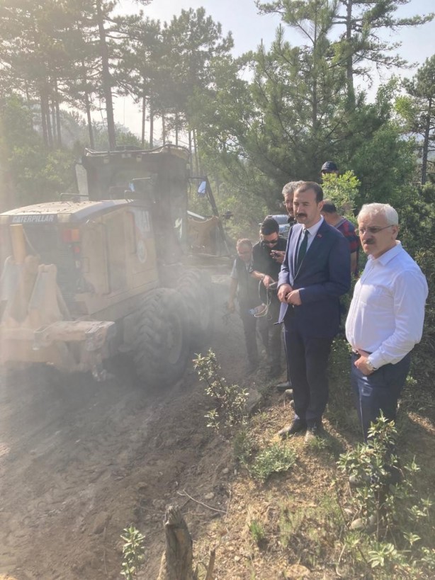 Foto - Bolu'da korkutan yangın kontrol altına alındı!