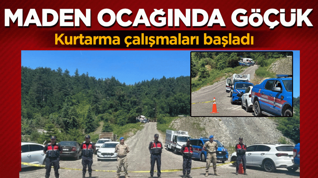 Bolu'da maden ocağında göçük: Bir işçi toprak altında kaldı! Kurtarma çalışmaları sürüyor