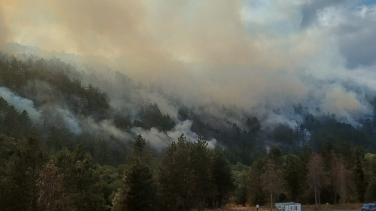 Foto - Bolu'da orman yangını! Mengen-Devrek kara yolu ulaşıma kapatıldı