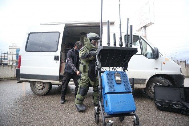 Foto - Bomba imha tatbikatı nefes kesti