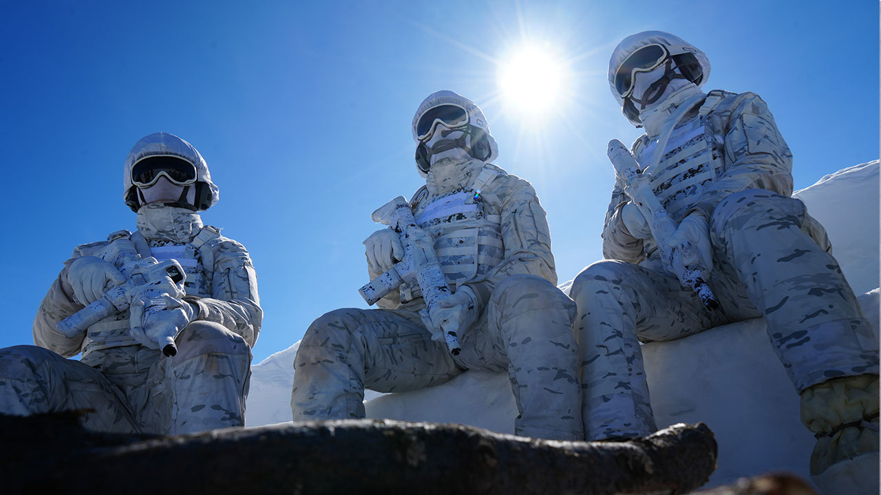 Foto - Bordo Bereliler'in zorlu eğitimi