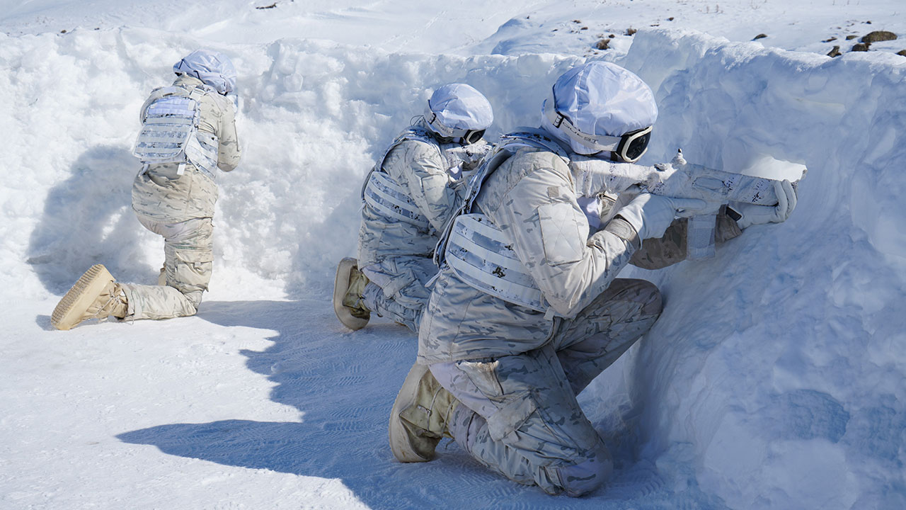 Foto - Bordo Bereliler'in zorlu eğitimi