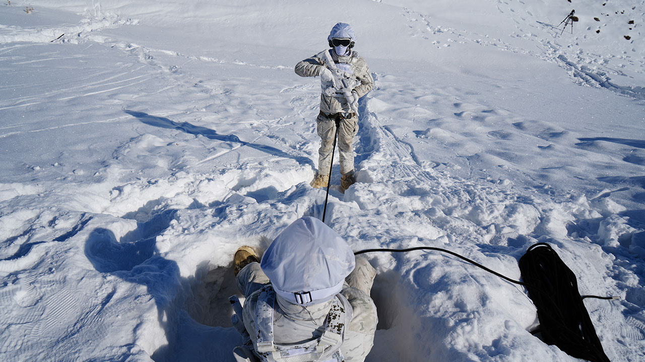 Foto - Bordo Bereliler'in zorlu eğitimi
