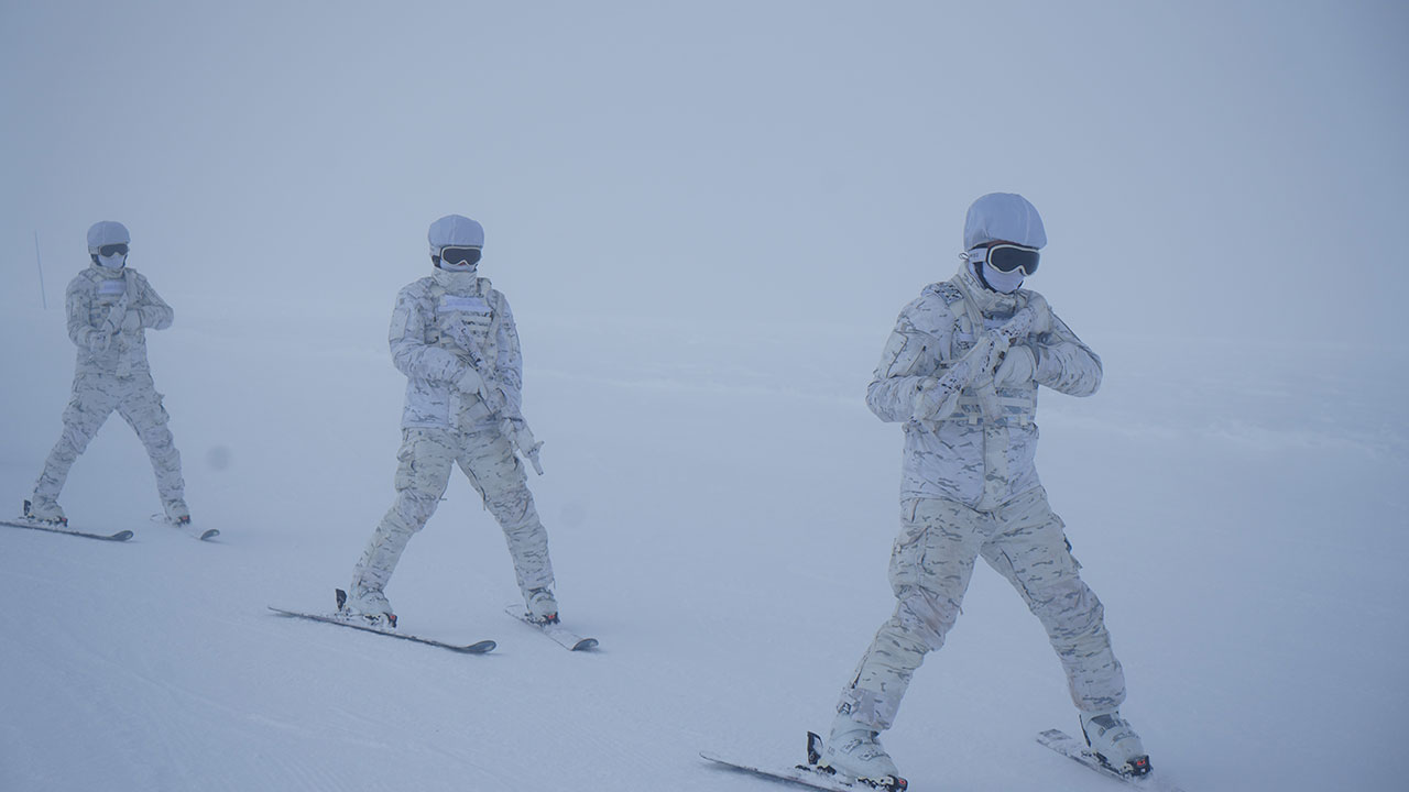 Foto - Bordo Bereliler'in zorlu eğitimi