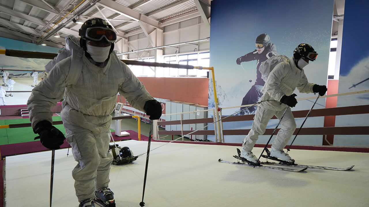 Foto - Bordo Bereliler'in zorlu eğitimi