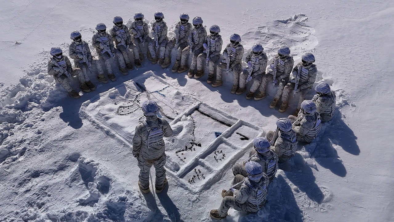 Foto - Bordo Bereliler'in zorlu eğitimi