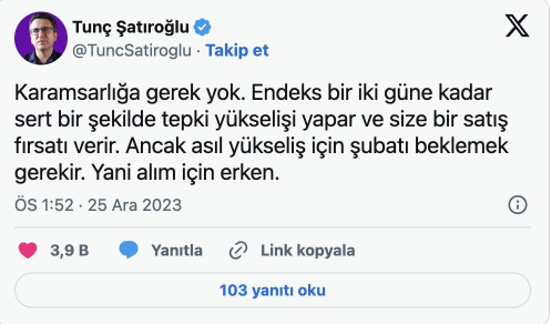 Foto - Borsada hissesi olanlar dikkat! Tunç Şatıroğlu borsanın füze gibi fırlayacağı tarihi açıkladı