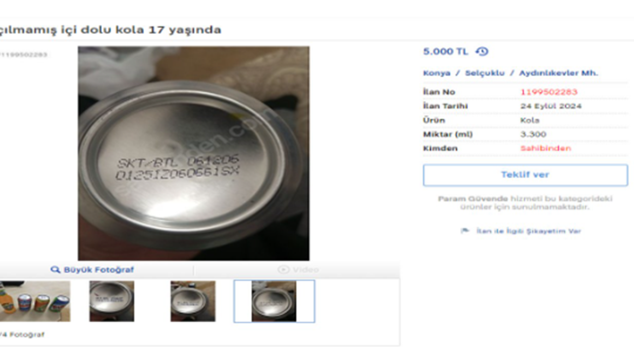 Foto - Boykot listesinde yer alan 17 yıllık kola Konya'yı karıştırdı! Satışa çıkardılar