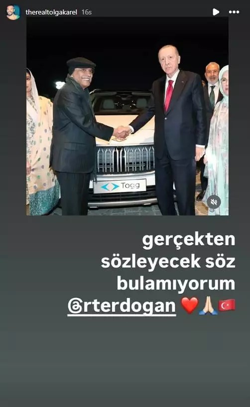 Foto - Böyle bir adam... Tolga Karel'den sosyal medyayı sallayan Erdoğan yorumu