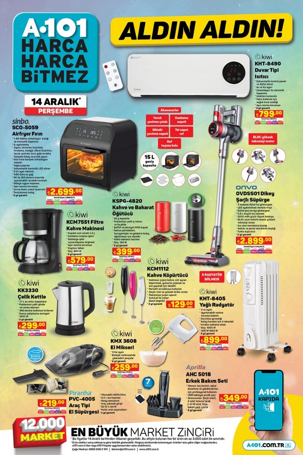 Foto - Böyle bir fırsat bir daha gelmez… A101 14 Aralık Perşembe günü için ürün kataloglarını paylaştı! Benzinli motosiklet satıyor! 