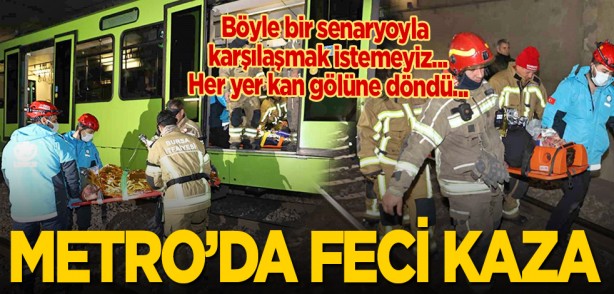 Böyle bir senaryoyla karşılaşmak istemeyiz... Her yer kan gölüne döndü: Metro’da feci kaza