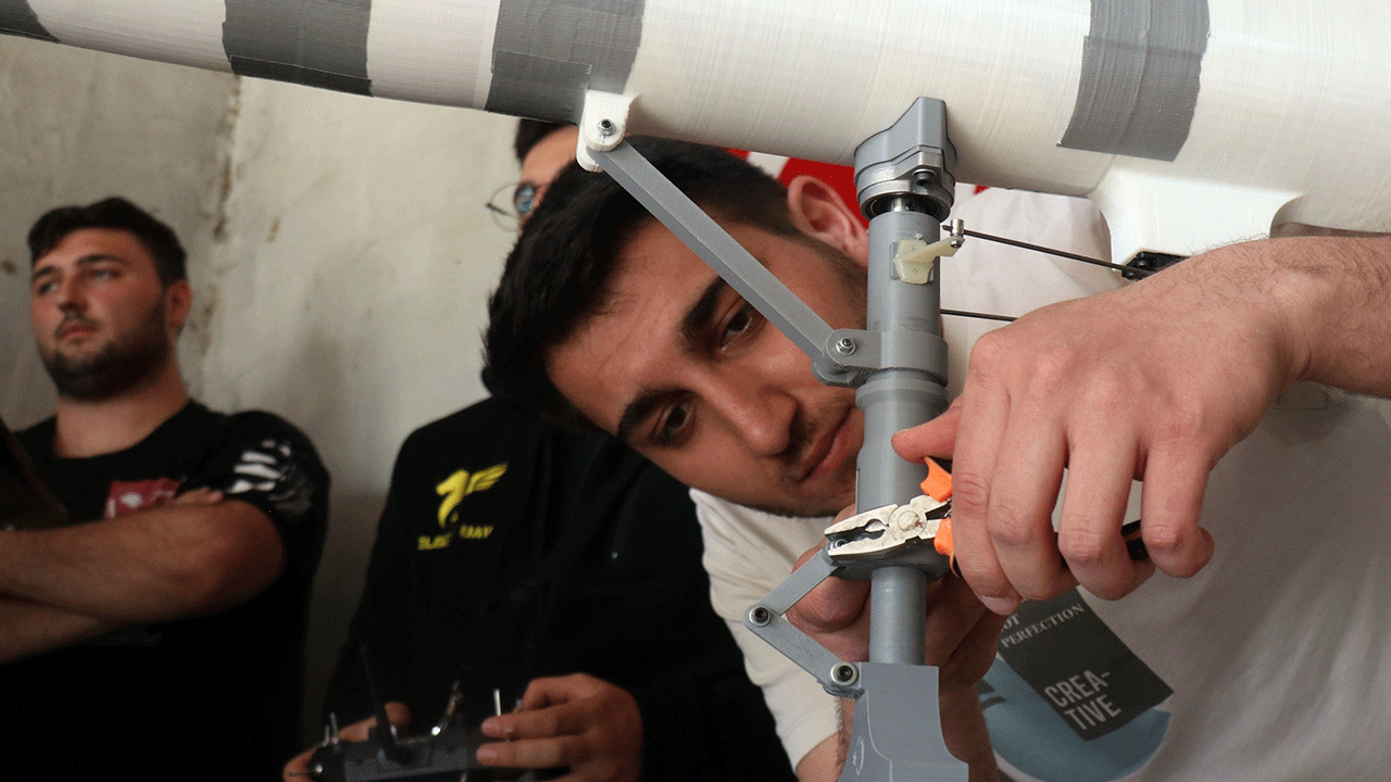 Foto - Böyle düğün görülmedi : Konvoyun önünü dronla kesti!