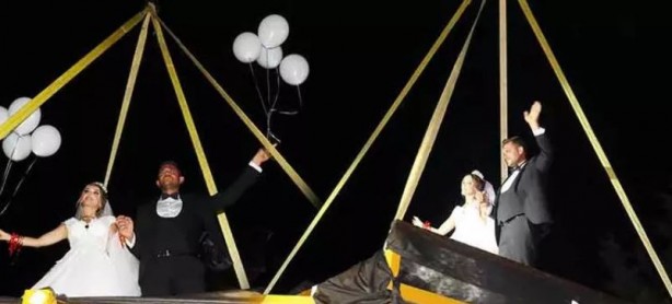 Böyle olur hafriyatçının düğünü