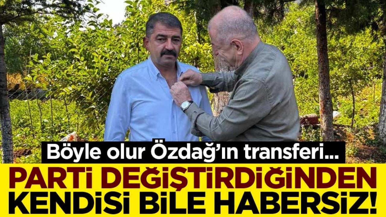 Böyle olur Özdağ'ın transferi... Parti değiştirdiğinden kendisi bile habersiz!