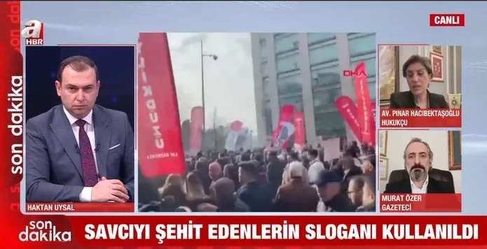 Foto - Böyle provokasyon görülmedi! CHP bunu da yaptı! Selim Kiraz’ı şehit eden DHKP-C’nin sloganını savcının şehit edildiği yerde söylediler