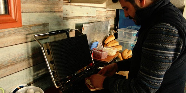 Foto - Böyle tost görülmedi! Müşterilere ilginç servis