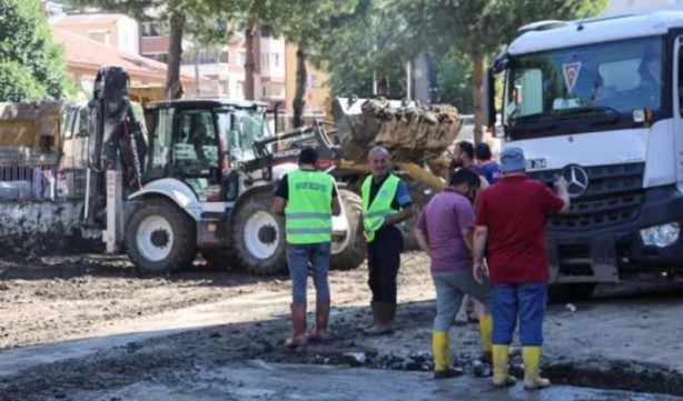 Foto - Bozkurt'ta sel felaketinin izleri siliniyor