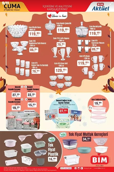 Foto - Bu ayın son kataloğu belli oldu! Bim'in 24-27 Eylül indirimleri kaçmaz