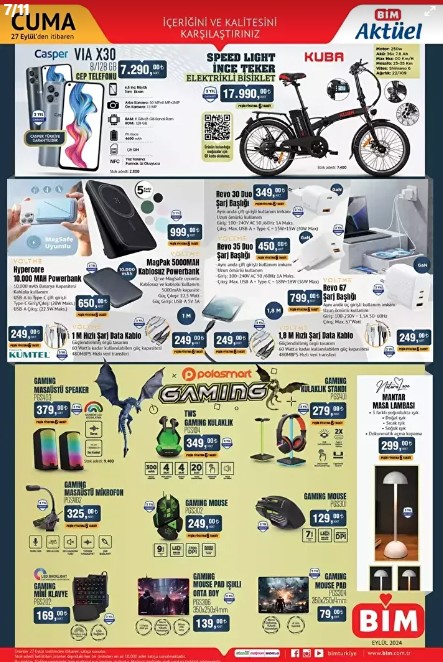 Foto - Bu ayın son kataloğu belli oldu! Bim'in 24-27 Eylül indirimleri kaçmaz