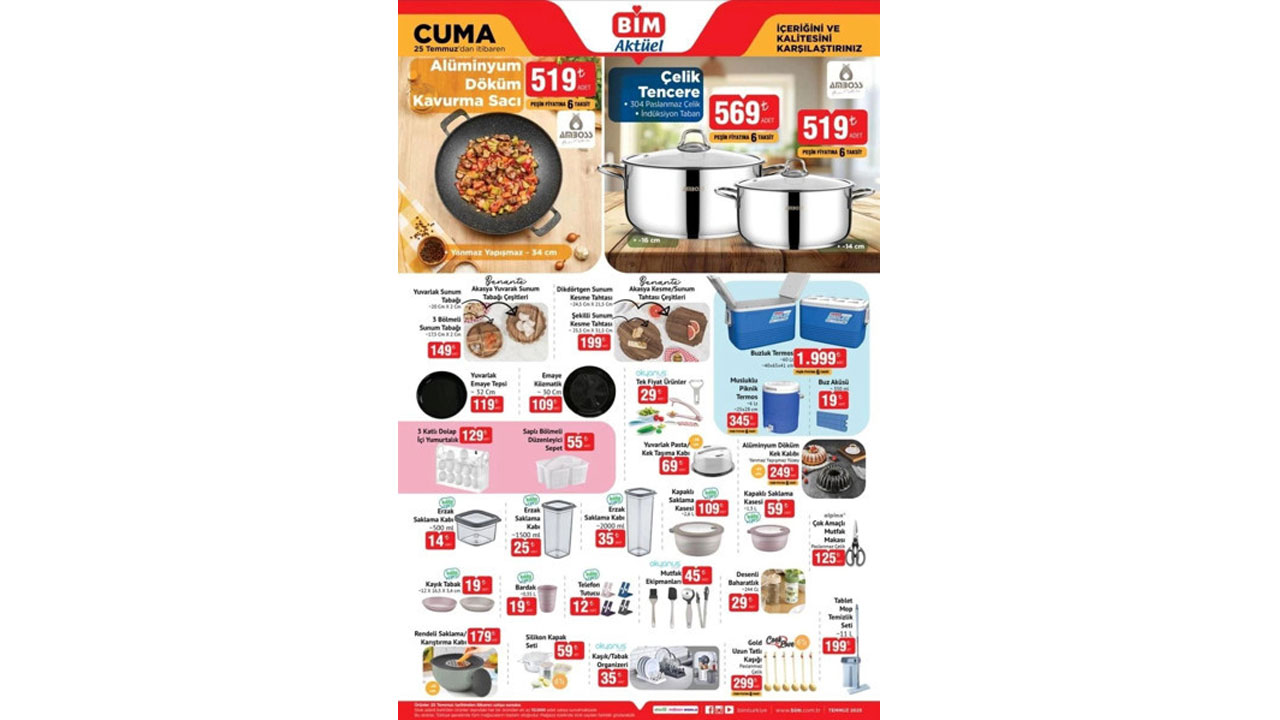 Foto - Bu Cuma hangi ürünler geliyor? BİM 25 Temmuz 2025 indirimli ürünleri açıklandı