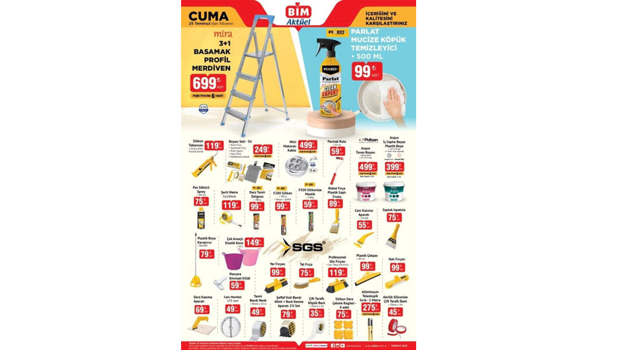 Foto - Bu Cuma hangi ürünler geliyor? BİM 25 Temmuz 2025 indirimli ürünleri açıklandı
