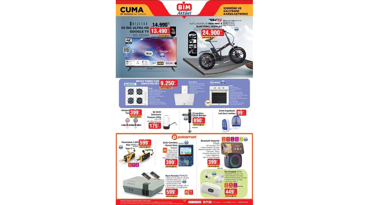 Foto - Bu Cuma hangi ürünler geliyor? BİM 25 Temmuz 2025 indirimli ürünleri açıklandı