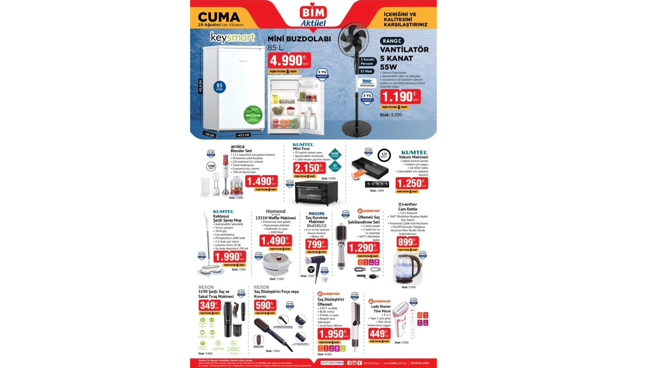 Foto - Bu Cuma teknolojiye doyuracak! BİM'de 29 Ağustos Cuma günü dev indirimler