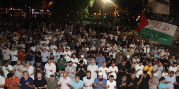 Bu dualar GAZZE için! Nöbet Saraçhanede devam ediyor