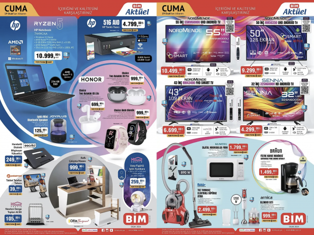 Foto - Bu fırsat kaçmaz! 19 Ocak Cuma günü BİM teknoloji ürünleriyle haftaya damga vuracak! Eviniz için daha neler neler!