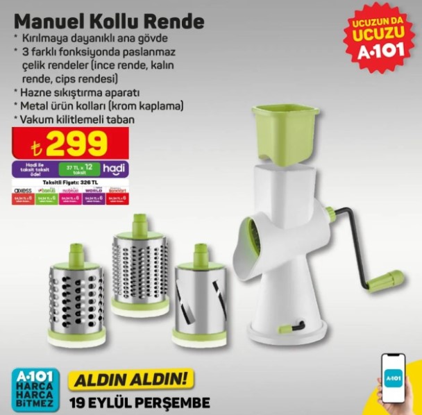 Foto - Bu fırsatlar kaçmaz! A101'de 19-25 Eylül indirim rüzgarı