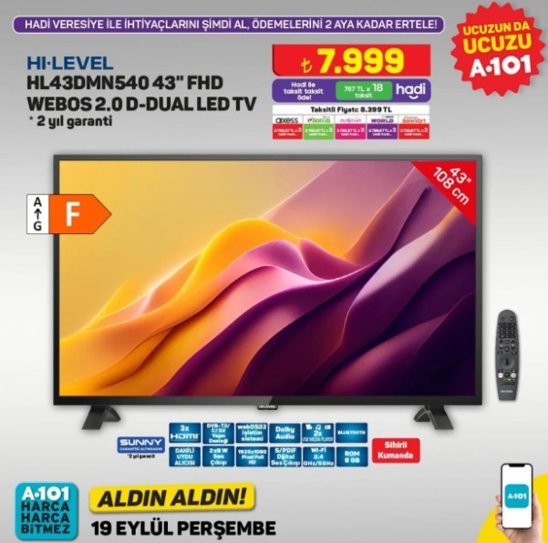 Foto - Bu fırsatlar kaçmaz! A101'de 19-25 Eylül indirim rüzgarı