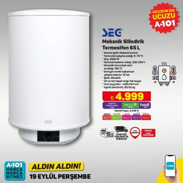 Foto - Bu fırsatlar kaçmaz! A101'de 19-25 Eylül indirim rüzgarı