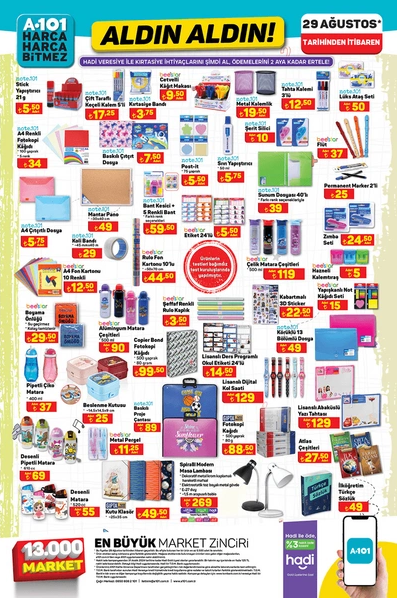 Foto - Bu fırsatlar kaçmaz! A101'de okul öncesi dev indirimler