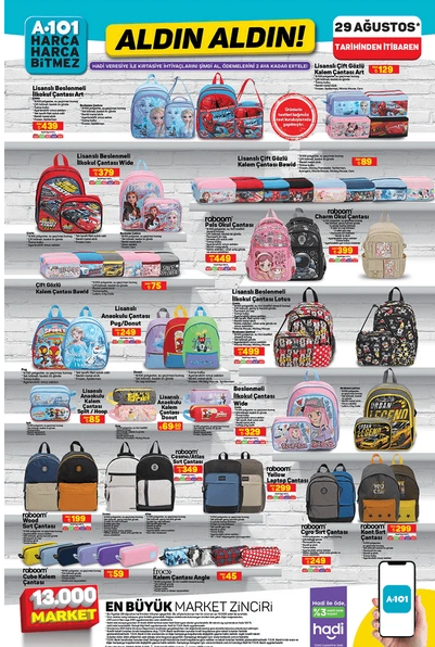 Foto - Bu fırsatlar kaçmaz! A101'de okul öncesi dev indirimler