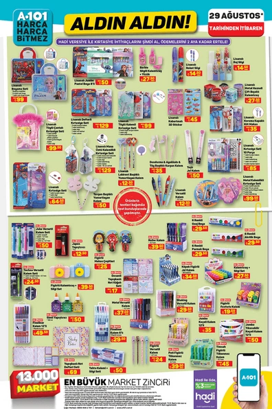 Foto - Bu fırsatlar kaçmaz! A101'de okul öncesi dev indirimler