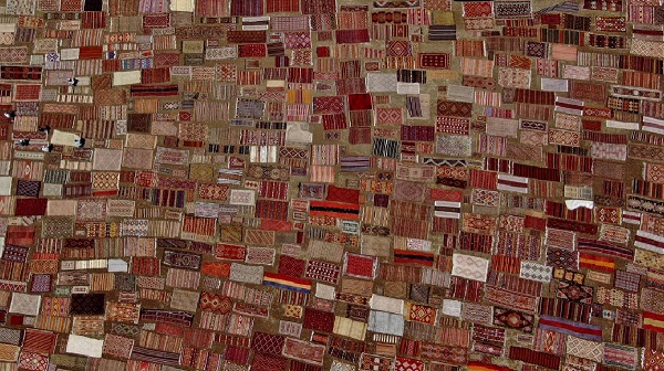 Bu fotoğrafa daha yakından bakın! Buğday arazisi rengarenk oldu