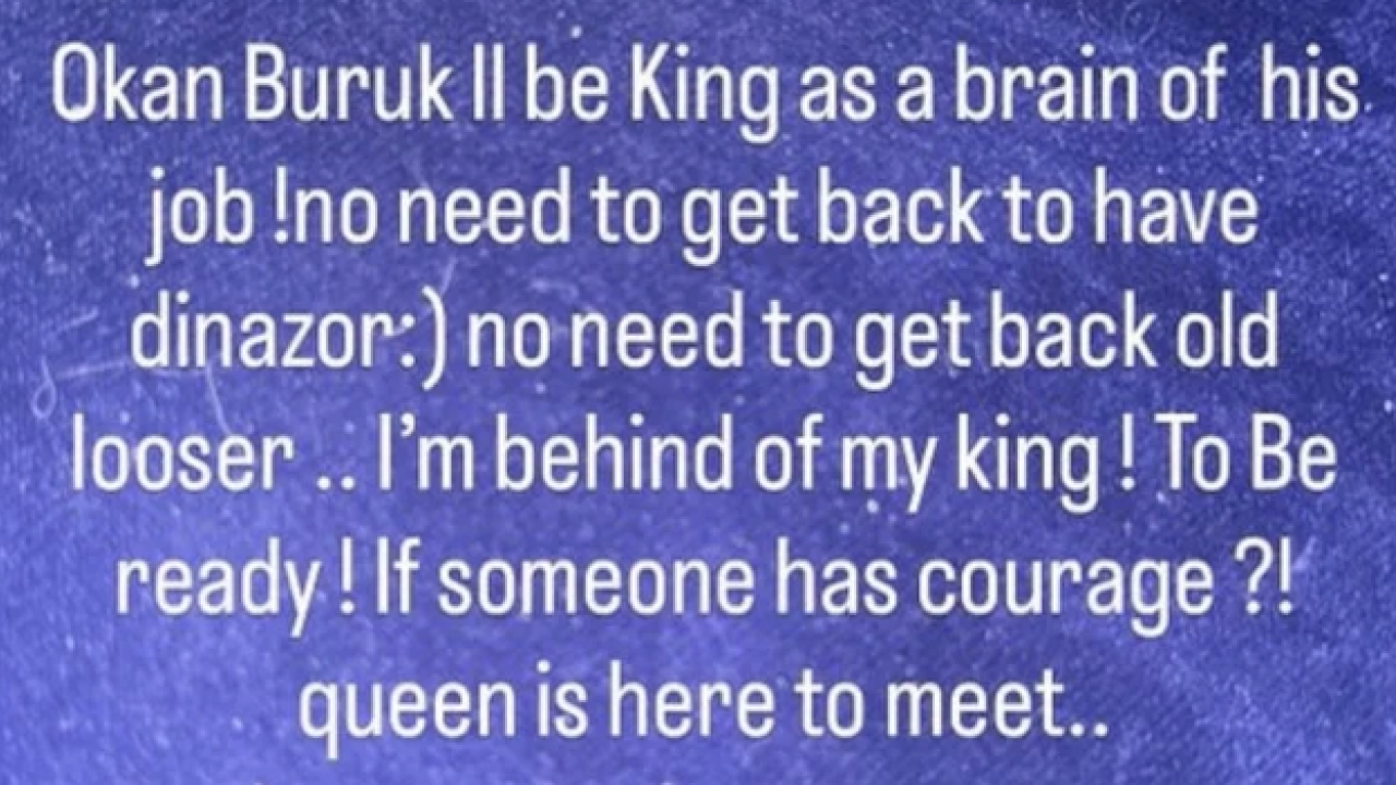 Bu gerilime neden olur mu peki! Nihan Buruk: Okan Buruk kral olacak ve Dinozora geri dönmeye gerek yok...