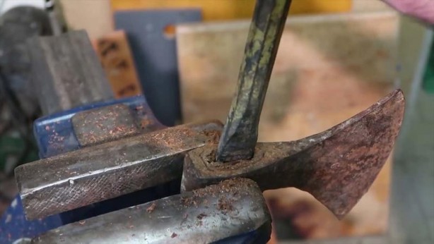 Foto - Bu görüntüler milyonlarca kez izlendi! Paslı baltanın son hali herkesi şaşırttı