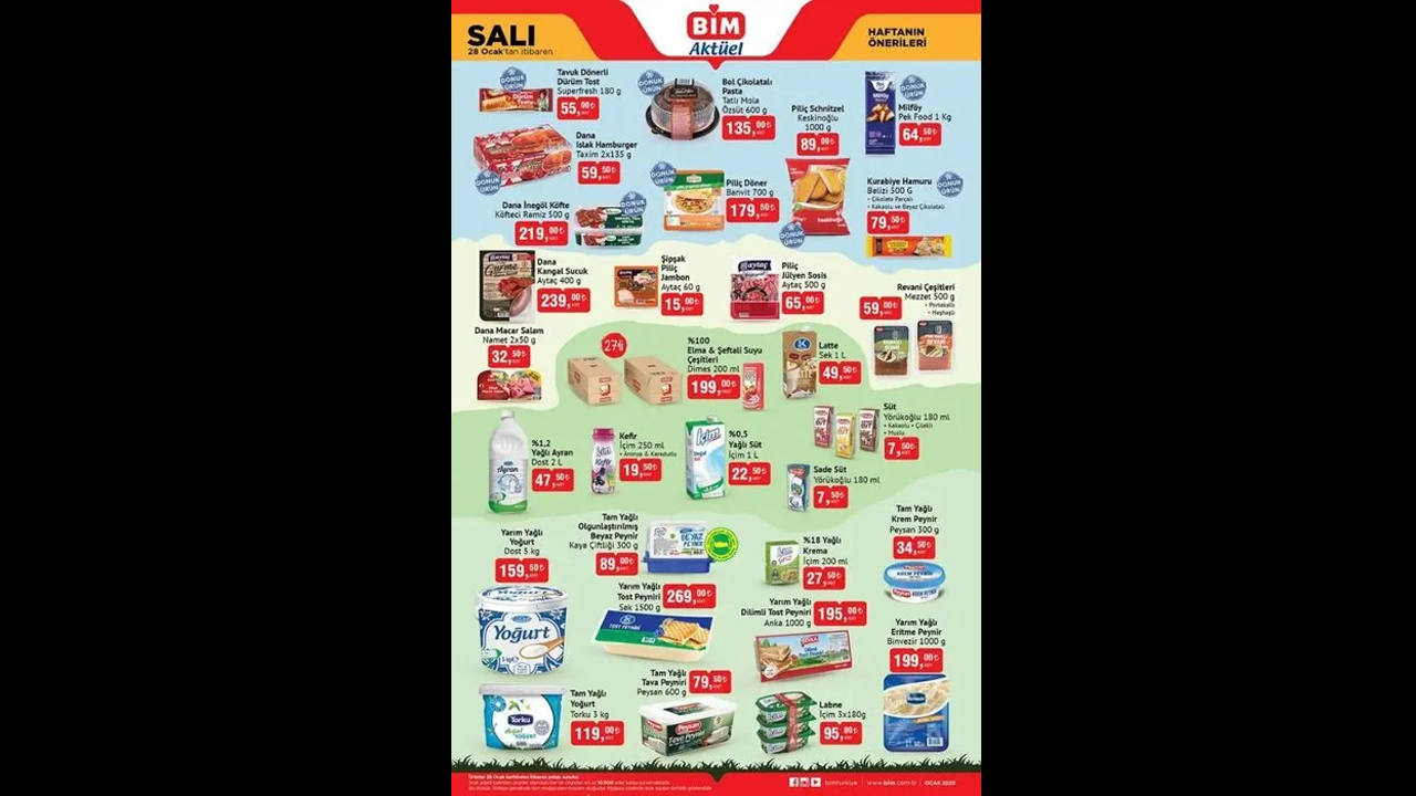 Foto - Bu hafta dolu dolu geliyor! BİM 28-31 Ocak indirimleri belli oldu