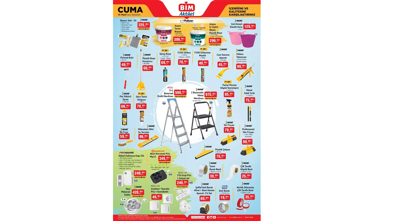 Foto - Bu hafta indirime doyuracak! BİM 14 Mart Cuma kataloğu bomba gibi geldi