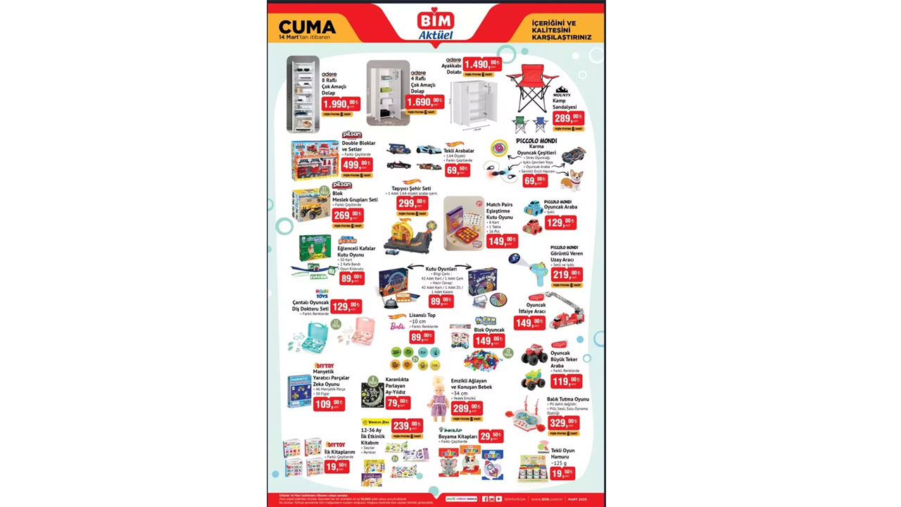 Foto - Bu hafta indirime doyuracak! BİM 14 Mart Cuma kataloğu bomba gibi geldi