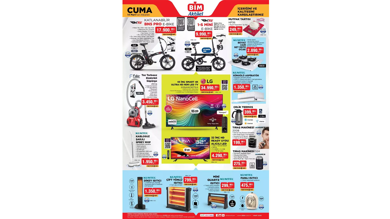 Foto - Bu hafta indirime doyuracak! BİM 14 Mart Cuma kataloğu bomba gibi geldi