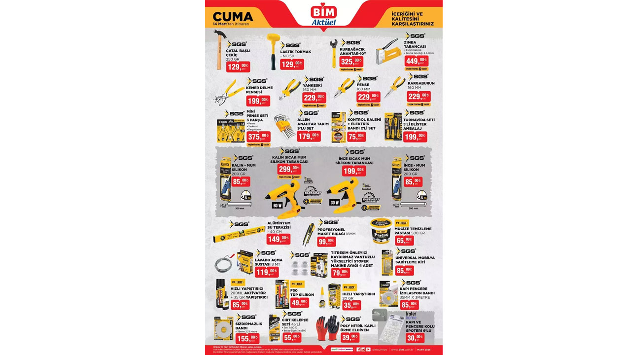 Foto - Bu hafta indirime doyuracak! BİM 14 Mart Cuma kataloğu bomba gibi geldi