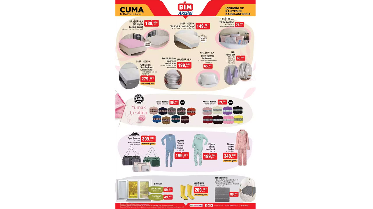 Foto - Bu hafta indirime doyuracak! BİM 14 Mart Cuma kataloğu bomba gibi geldi